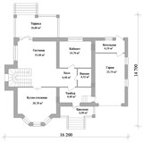 Проект дома D-141. Дом до 250 м2 двухэтажный D-141 - фото 35475