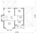 Проект дома D-141. Дом до 250 м2 двухэтажный D-141 - фото 35476