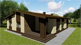 Проект дома D-140. Одноэтажный дом с террасой D-140 - фото 35489