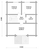 Проект дома B-296. Дом с мансардой до 150 кв B-296 - фото 35508
