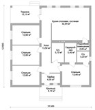 Проект дома B-293. Дом одноэтажный до 150 м B-293 - фото 35527