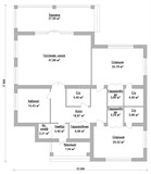 Проект дома C-054. Одноэтажный дом 200 м2 C-054 - фото 35601