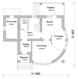 Проект дома B-101. Дом 150 кв с мансардой B-101 - фото 35653