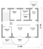 Проект дома D-132. Дом из блоков двухэтажный D-132 - фото 35675