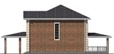 Проект дома D-134. Дом с навесом для машины D-134 - фото 35715