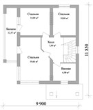 Проект дома C-055. Дом 200 кв м двухэтажный С-055 - фото 35722