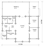 Проект дома D-130. Деревянный дом D-130 - фото 35752