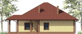Проект дома D-128. Одноэтажный дом с баней D-128 - фото 35787