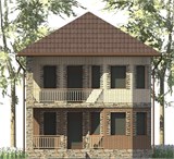 Проект дома A-101. Двухэтажный дом 100 м2 A-101 - фото 35805