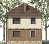 Проект дома A-101. Двухэтажный дом 100 м2 A-101 - фото 35807