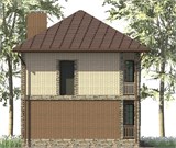 Проект дома A-101. Двухэтажный дом 100 м2 A-101 - фото 35808