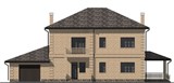 Проект дома E-007. Дом с гаражом и террасой E-007 - фото 35877