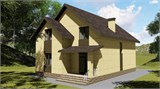Проект дома C-039. Простой кирпичный дом C-039 - фото 35903