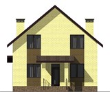 Проект дома C-039. Простой кирпичный дом C-039 - фото 35905