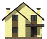 Проект дома C-039. Простой кирпичный дом C-039 - фото 35907