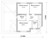 Проект дома C-037. Дом 4 спальни, гараж C-037 - фото 35929