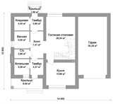 Проект дома C-035. Дом со вторым светом и гаражом C-035 - фото 35980
