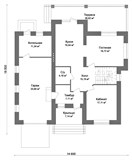 Проект дома D-026. Двухэтажный дом с гаражом D-026 - фото 36098