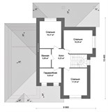 Проект дома D-026. Двухэтажный дом с гаражом D-026 - фото 36099