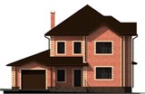 Проект дома D-026. Двухэтажный дом с гаражом D-026 - фото 36103