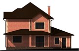 Проект дома D-026. Двухэтажный дом с гаражом D-026 - фото 36105