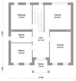 Проект дома D-024. Дом из кирпича с гаражом D-024 - фото 36119