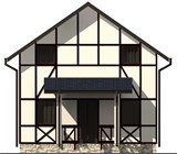 Проект дома A-019. Дом из газосиликатных блоков с мансардой A-019 - фото 36292