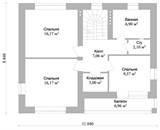 Проект дома C-023. Кирпичный дом с балконом C-023 - фото 36299