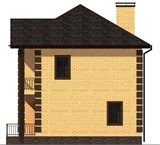 Проект дома C-023. Кирпичный дом с балконом C-023 - фото 36305