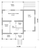 Проект дома E-004. Дом на склоне E-004 - фото 36310