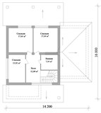 Проект дома E-004. Дом на склоне E-004 - фото 36311