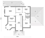 Проект дома F-009. Большой дом с мансардой F-009 - фото 36332