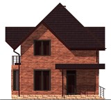 Проект дома A-021. Красивый дом с мансардой A-021 - фото 36359