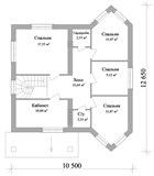 Проект дома C-021. Дом с кабинетом C-021 - фото 36376