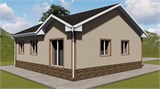 Проект дома B-022. Одноэтажный дом с верандой B-022 - фото 36400