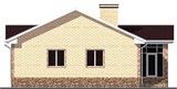 Проект дома B-022. Одноэтажный дом с верандой B-022 - фото 36404