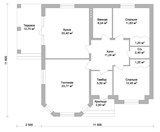 Проект дома B-021. Дом с эркером и террасой B-021 - фото 36424