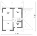 Проект дома D-006. Дом с гаражом до 250 кв D-006 - фото 36534
