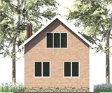 Проект дома A-007. Дом с мансардой до 100 м2 A-007 - фото 36563