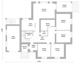 Проект дома F-006. Дом с цокольным этажом и гаражом F-006 - фото 36618