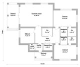 Проект дома C-041. Одноэтажный дом с двумя спальнями C-041 - фото 36639