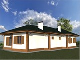 Проект дома B-043. Дом из блоков одноэтажный B-043 - фото 36651