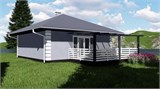 Проект дома A-002. Одноэтажный каркасный дом A-002 - фото 36776