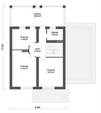 Проект дома D-122. Дом с мансардой D-122 - фото 36786