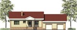 Проект дома D-118. Одноэтажный дом с 2 гаражами D-118 - фото 36845