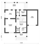 Проект дома C-040. Дом с мансардой и балконом C-040 - фото 36872