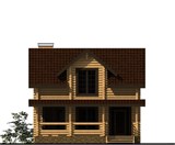 Проект дома C-251. Дом из оцилиндрованного бревна C-251 - фото 36902