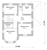 Проект дома C-256. Дом с 4 спальнями двухэтажный C-256 - фото 36909