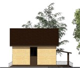 Проект дома C-250. Дом 10 на 13 с мансардой C-250 - фото 36936