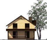 Проект дома C-250. Дом 10 на 13 с мансардой C-250 - фото 36937